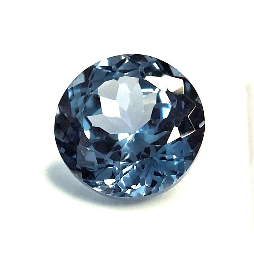 Sky Blue Aquamarine Natural 10-12 Ct Round Cut Beautiful Certified Gemstone