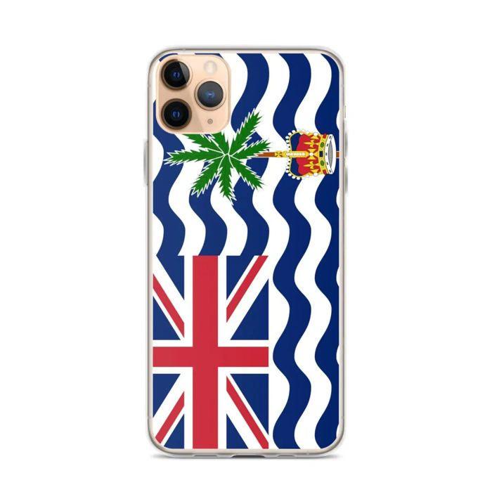 Funda iPhone - Drapeau Territoire britannique de l'océan Indien - Souple - Multicolore - TPU - Vertical