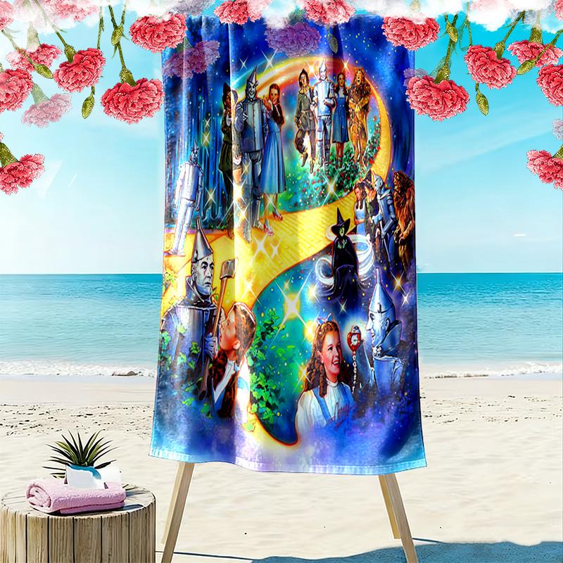 Magic Adventure Oz Beach Towel Beach Portable for Travel Absorbent Bath Towel Quick-drying Swim Towel Seaside Outdoor Picnic Beach Mat Fashion