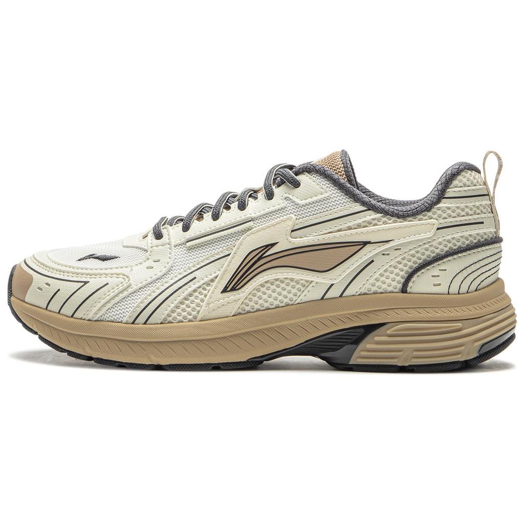 New LiNing Shake 1.5 Wear Resistant Slip Resistant Low Top Casual Running Shoes Women's Ecru ARXU014-1