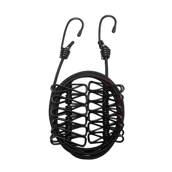 Portable Clothesline with 12 Clips Heavy Duty Laundry Rope Bathroom Laundry Room Indoor Outdoor Camping Travel Clothes Drying Line