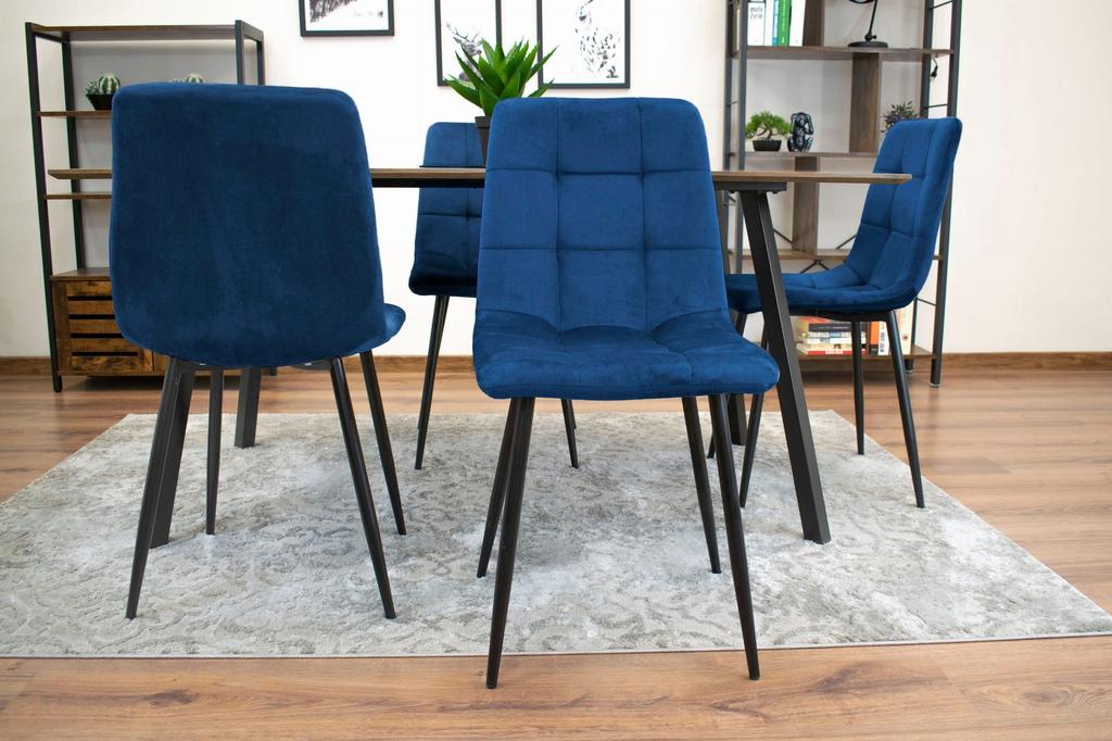 KARA Chair - Navy Blue Velvet X 1