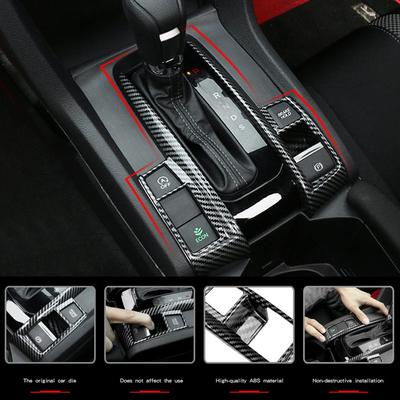 Auto Zentrale Steuerung Panel Schalthebel Abdeckung Zierleisten Für Honda Civic 10th 2016 2017 2018 2019 2020 2021 Innen Zubehör
