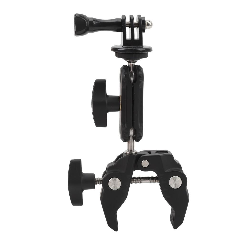 Super Clamp Magic Arm Aluminum Alloy Dual Ballhead Magic Arm Monitor Mount with 14 and 38 Thread