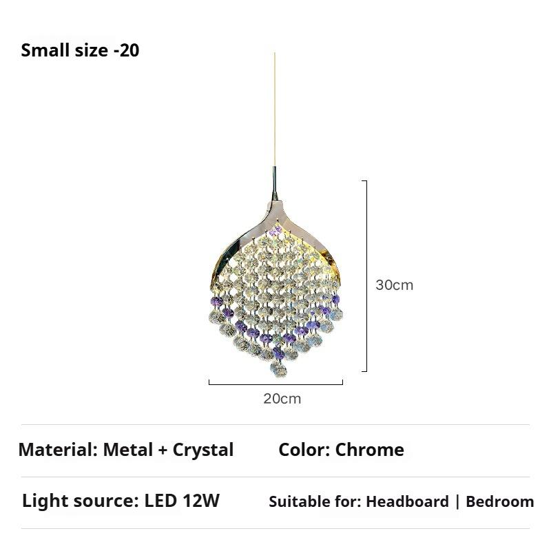 Modern Style Crystal Bedroom Bedside Chandelier