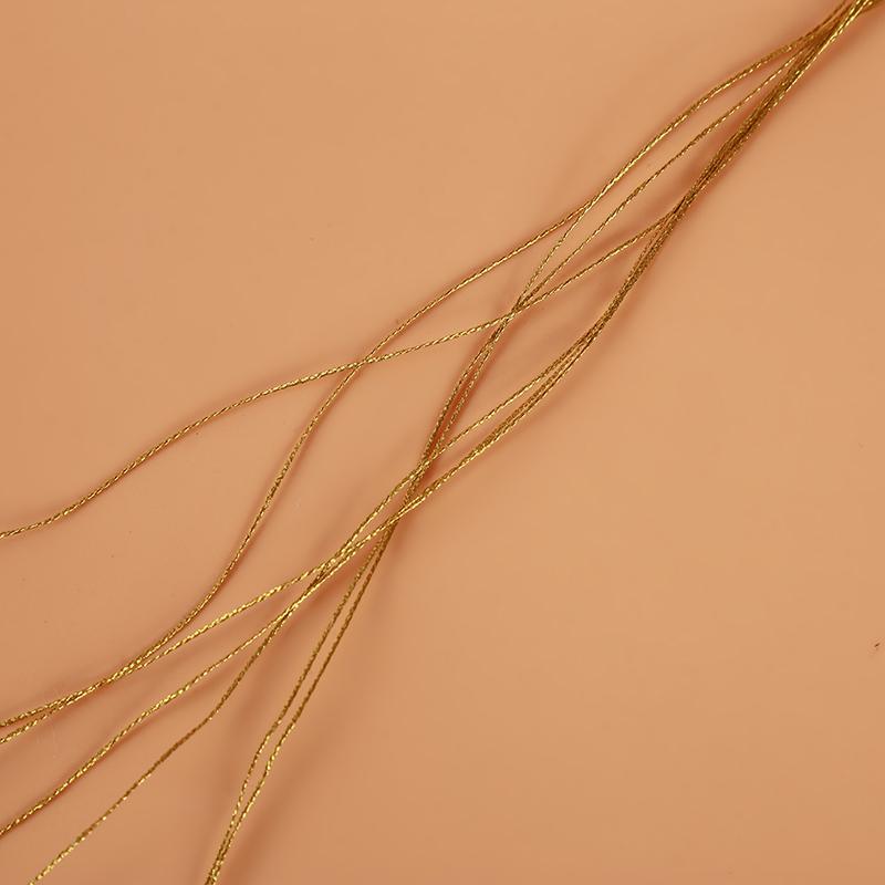120M Gold Silver Thread Embroidery Thread Line DIY Jewelry Making String Materials Accessories Bracelet Weaving Decorative