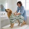 Pet Bathrobe With Coral Fleece Absorbent Towel For Dogs And Cats