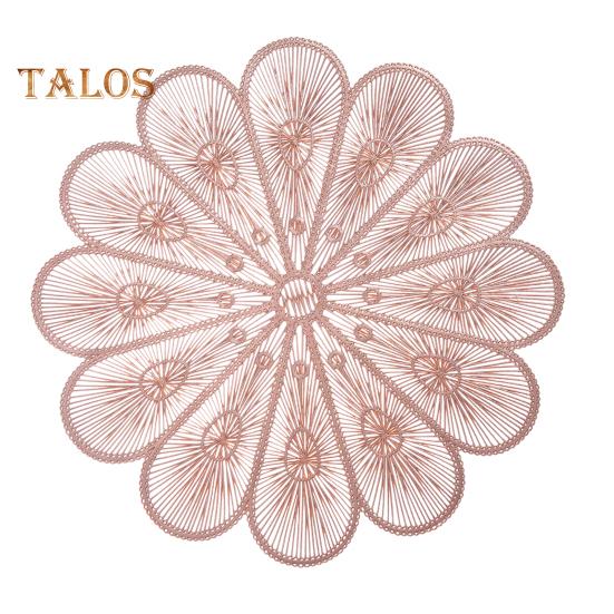 PVC Placemat Heat Insulation Table Mat Cup Pads Non-Slip Coaster for Dining Table Protects Table from Burns Stains Home Kitchen Bar Decor