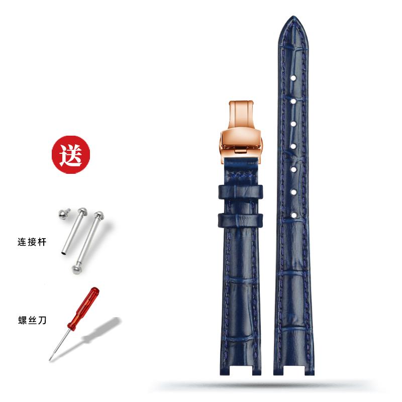 For Tissot Little Beauty T126.010 Jiali Series Women's Genuine Leather Watch Strap Bracelet Cowhide Chain Notch 12*4mm 14*5mm