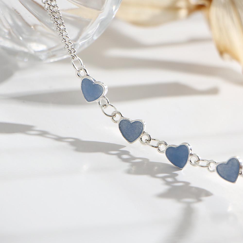 Romantic Personality Luminous Heart Pendant Bracelet Chain Anklet Adjustable Women Party Accessories
