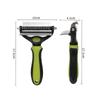 2-in-1 Professional Pet Cat Hair Remover Fur Knot Cutter Durable Stainless Pet Deshedding Brush Dogs Grooming Shedding Supplies