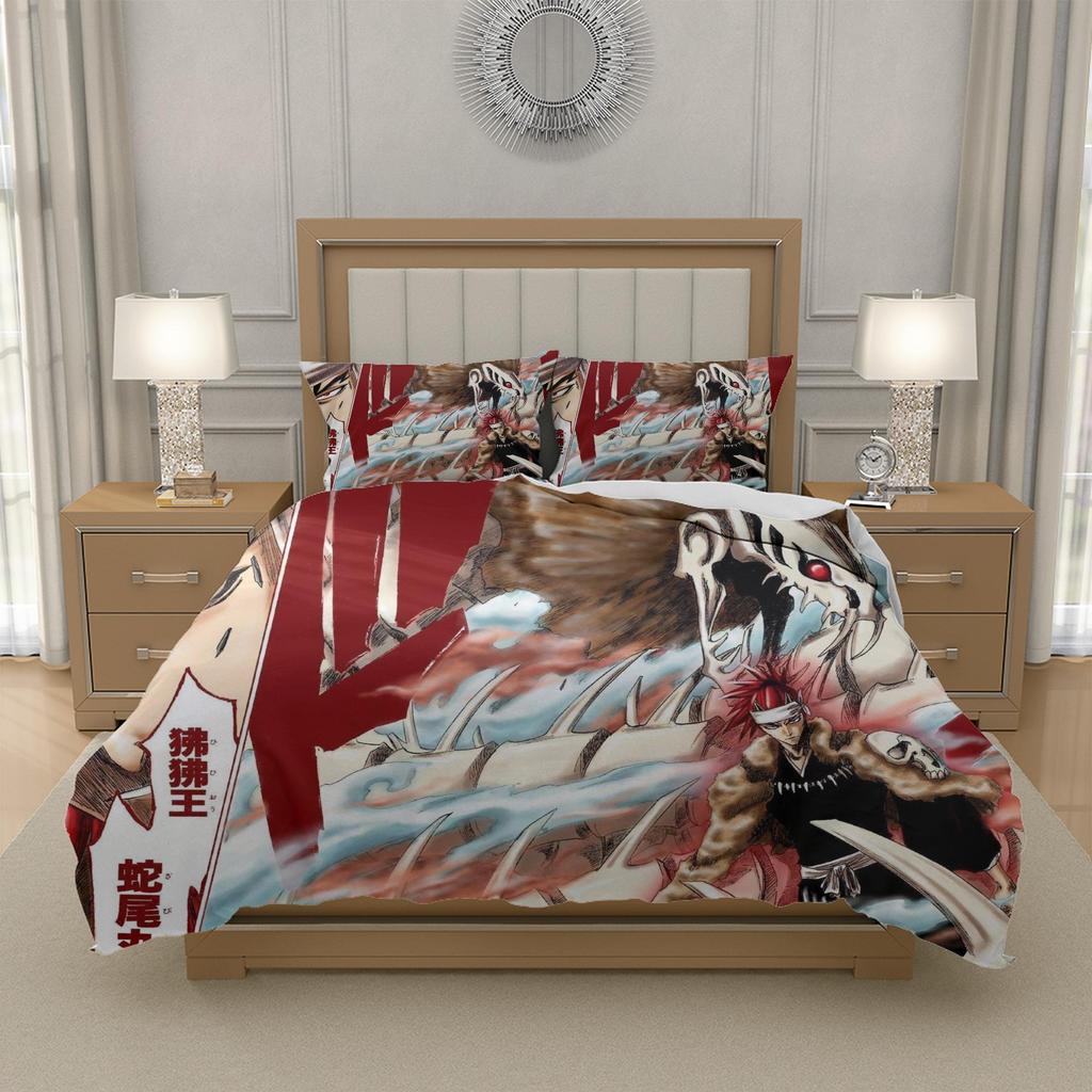 L-L D-Death N-Note Anime Comforter Cover Set Bedding Durable Polyester Teen Bedroom Decor US EU UK AU DE Standard Sizes