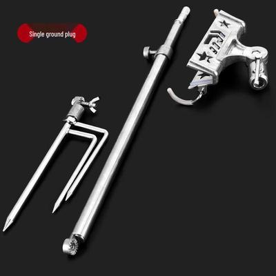 Multifunctional Self-locking Fishing Rod Stand