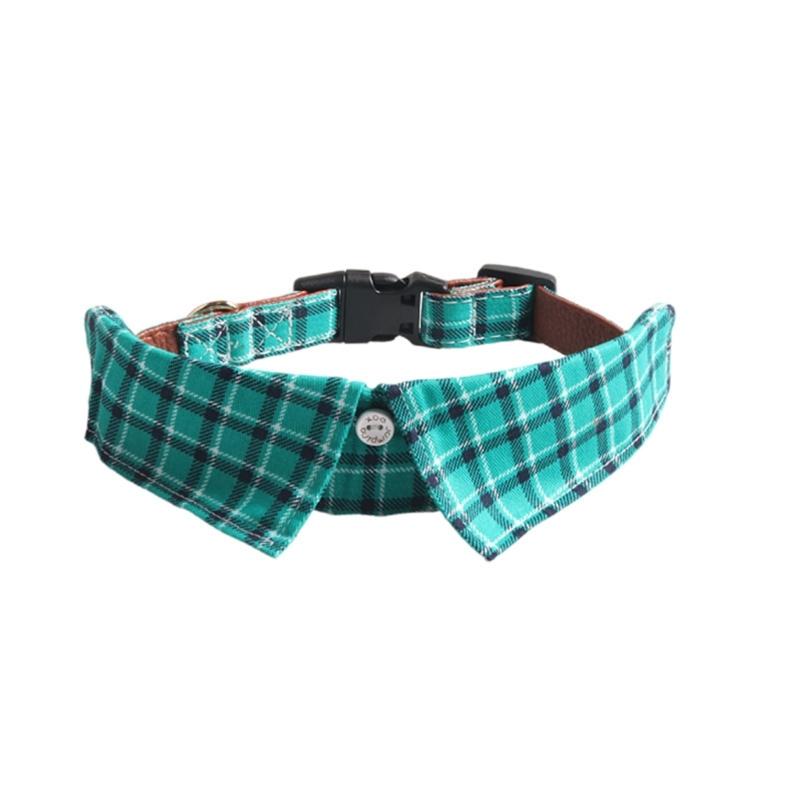 Puppy Wedding Collar Checked for Small Medium Girl Dogs Cat Dog Plaids Collar Necklace Wedding Costumes