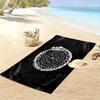 Nordische Mythologie Drachen und Runen 2D Flachdruck Strandtuch, Großes Weiches Schnelltrocknendes Handtuch für Strand Camping Schwimmen. NSTJ0928211