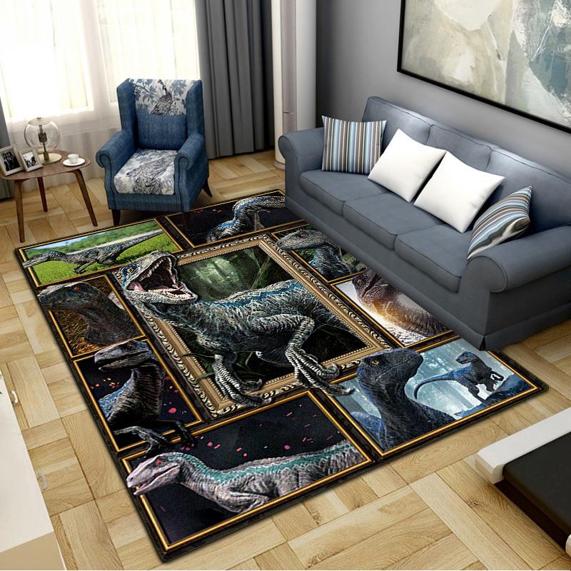 Dinosaur Carpet Rug for Living Room Bedroom Home Sofa Decoration,Kids play Non-slip Floor Mat