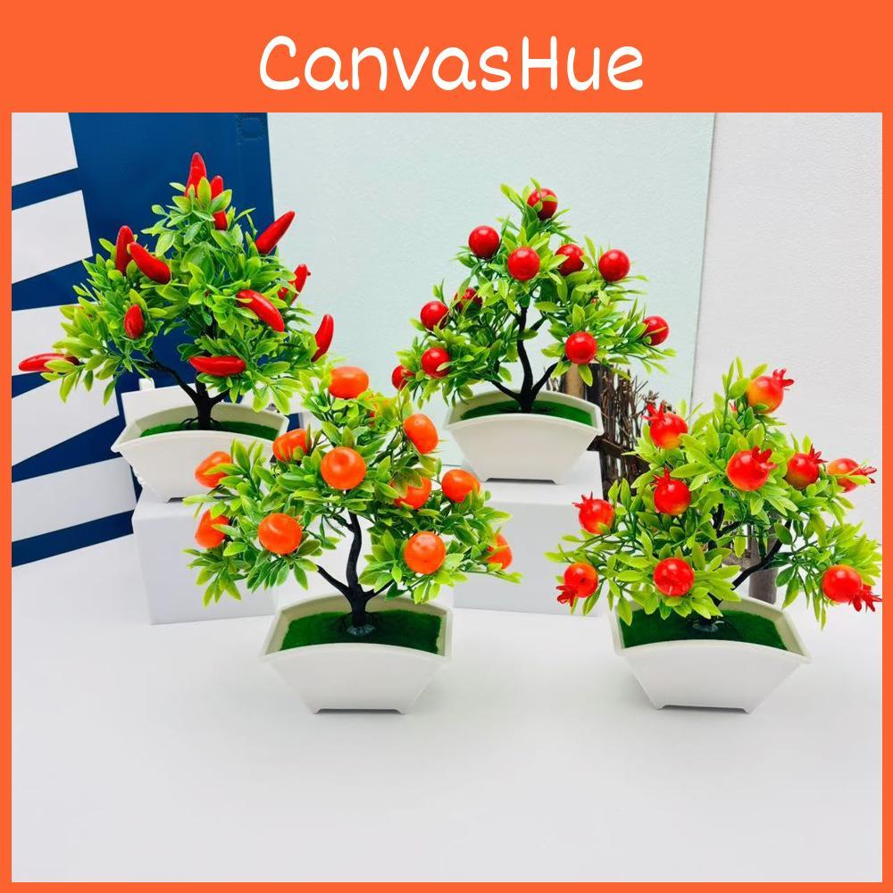Decorative Fruit Tree Art With Silk Material For Home Office And Photography Scenes
