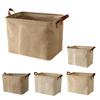Foldable Storage Basket Decorative Dense Stitches Fabric Dirty Clothes Basket for Laundry Simple Wardrobe Storage Basket