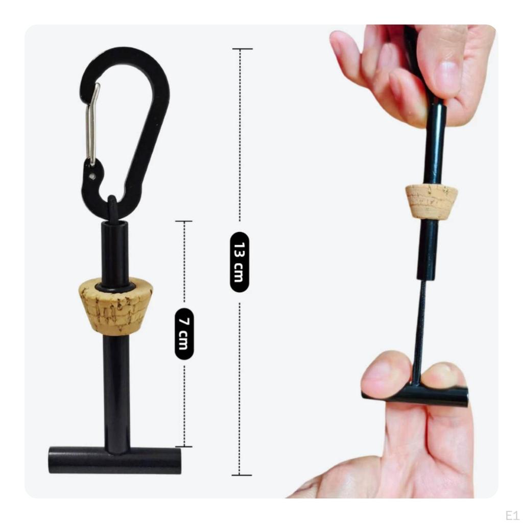 Fly Fishing Tippet Spool Holder Black Hanging Cord Angling Accessory