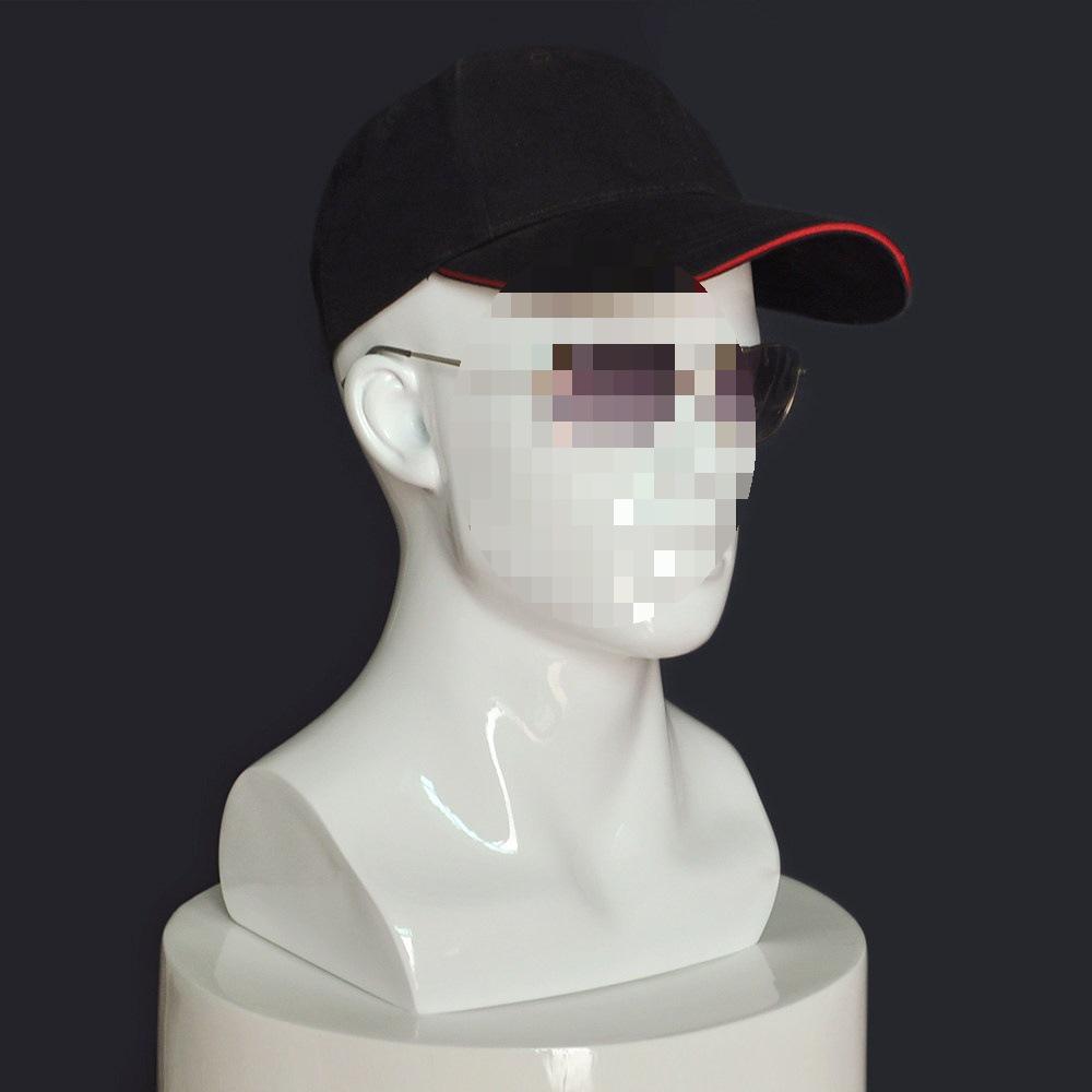 Fabric-Wrapped Mannequin Head for Jewelry, Hats, and Scarves - Pin-Friendly Display Model