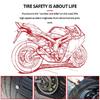 E-ACE Motorcycle TPMS Tire Pressure Monitoring System Temperature Alarm LCD Colorful Display Moto Tyre Alarm Systems