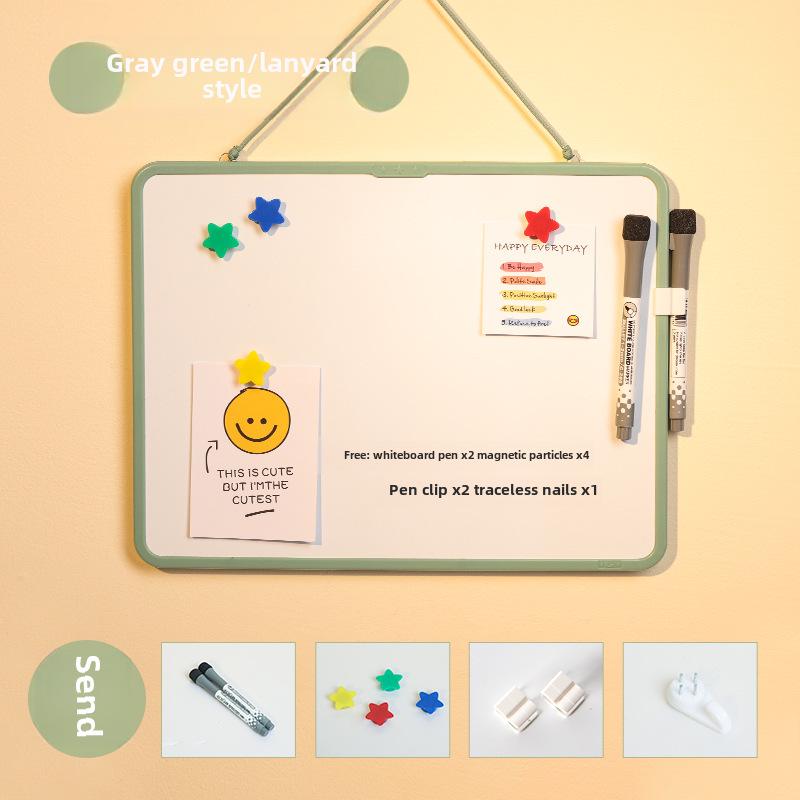 Funik Dubbelsidig Magnetisk Raderbar Whiteboard för Barn - Skriv- och Ritbord för Skrivbord med Ställ