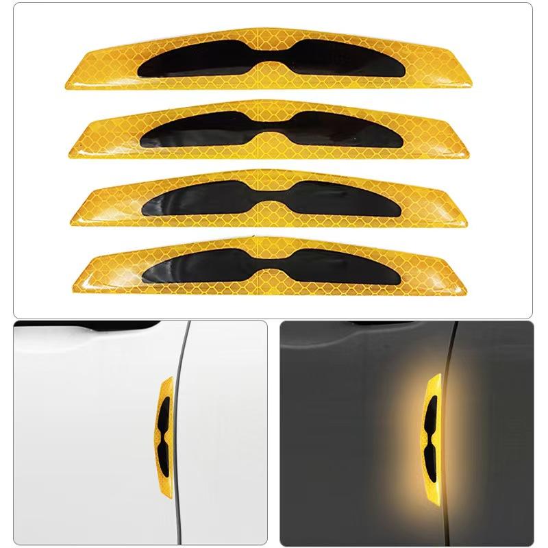 Anti-collision Strips Doors Scratch-resistant Night Reflective Warning Decals Rear Bumpers Rearview Mirrors Fenders and Door Handle Protective Films
