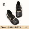 Girls short boots 2025 new spring and autumn children's boots black socks boots soft sole autumn women's treasure princess shoes small leather shoes