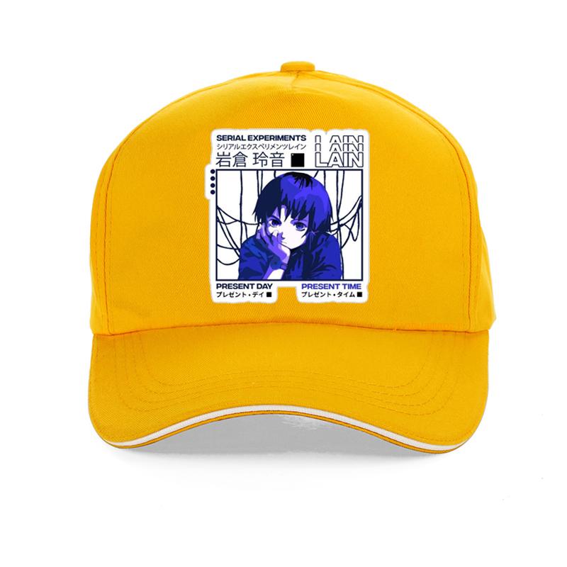 Serial ExperiUnisexts Lain hat Harajuku pop Unisexga Unisex Baseball Cap cool Summer caps for Unisex Adjustable Snapback hats gorras