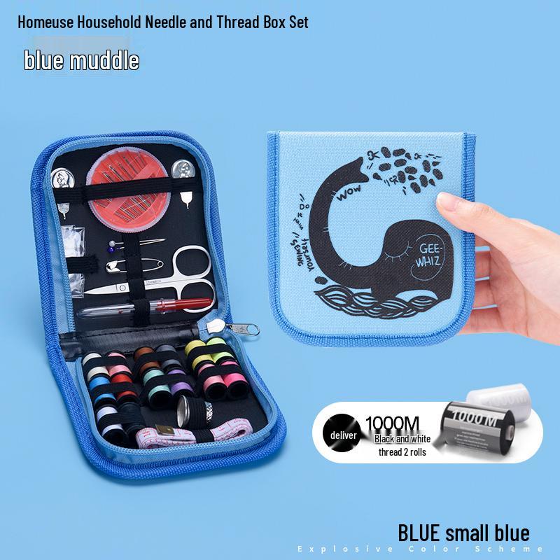 High-Capacity Handmade Sewing Kit: Deluxe Needle and Thread Pouch for Home & Travel