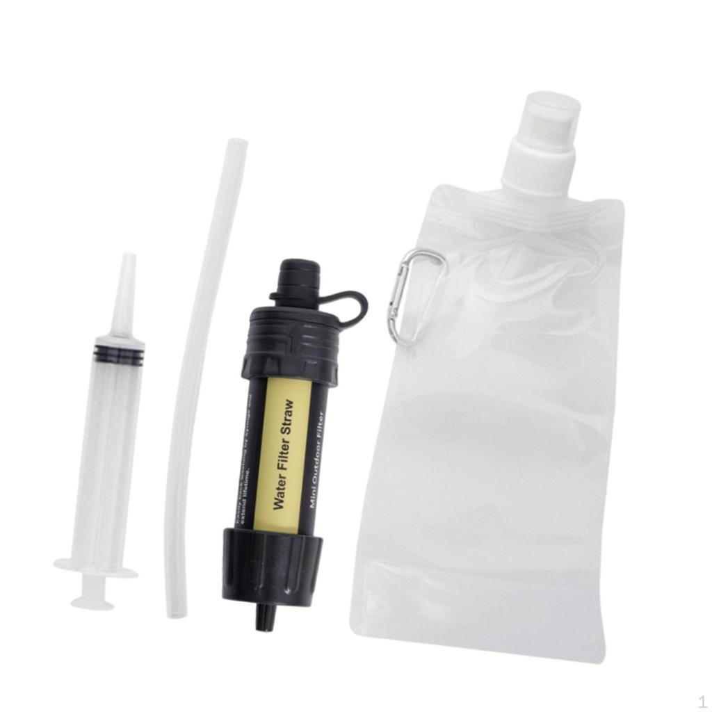 Personal Water Filter Bag Purifying Device Purifier for Backpacking