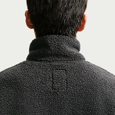 Unisex Nike ACG Fleece Tops Men's Black Stand Collar Moderate