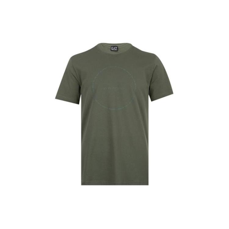 Emporio Armani EA7 T Shirt Men's Green 3DPT39-PJTJZ-1846