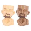 Face Planter Pot with Drainage Hole Man Face Flower Pot  Planter Muscular Man Flower Pot for Liv