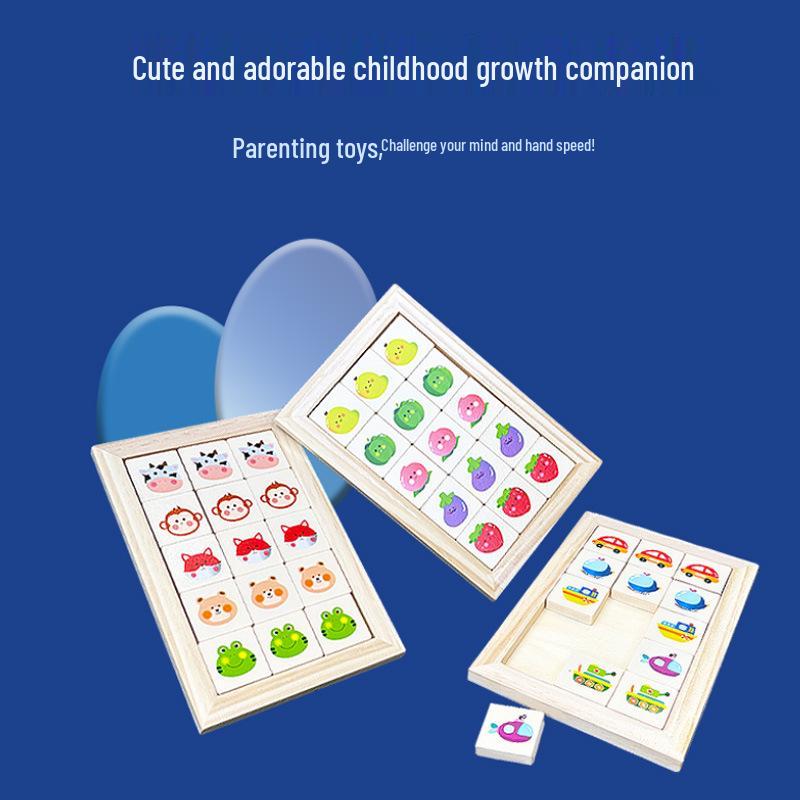 Cross-Border Kids Logic Puzzle: Huarong Road Brain Teaser for Early Education