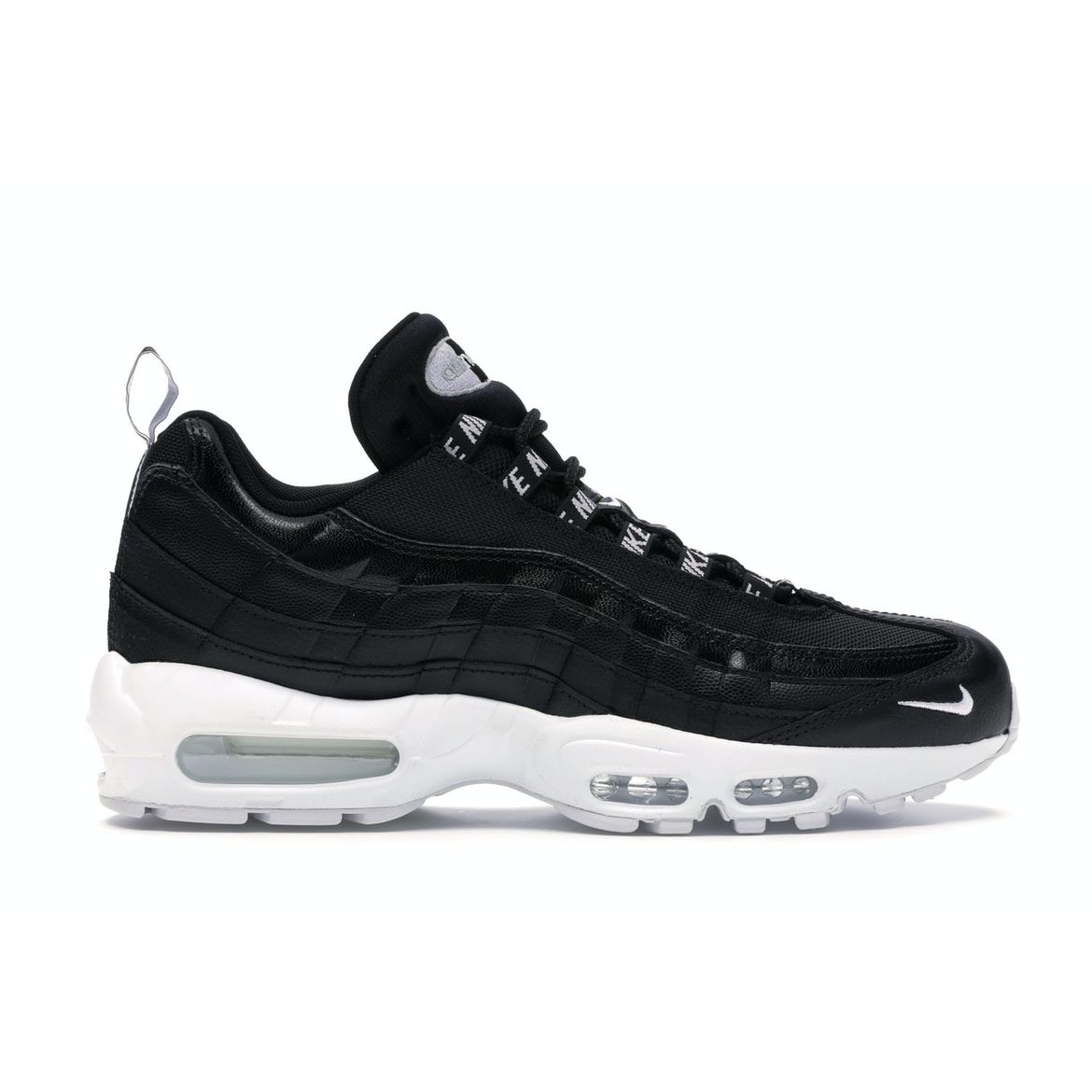 

Мужские кроссовки Nike Air Max 95 Premium Overbranded черные бело-черные 538416-020