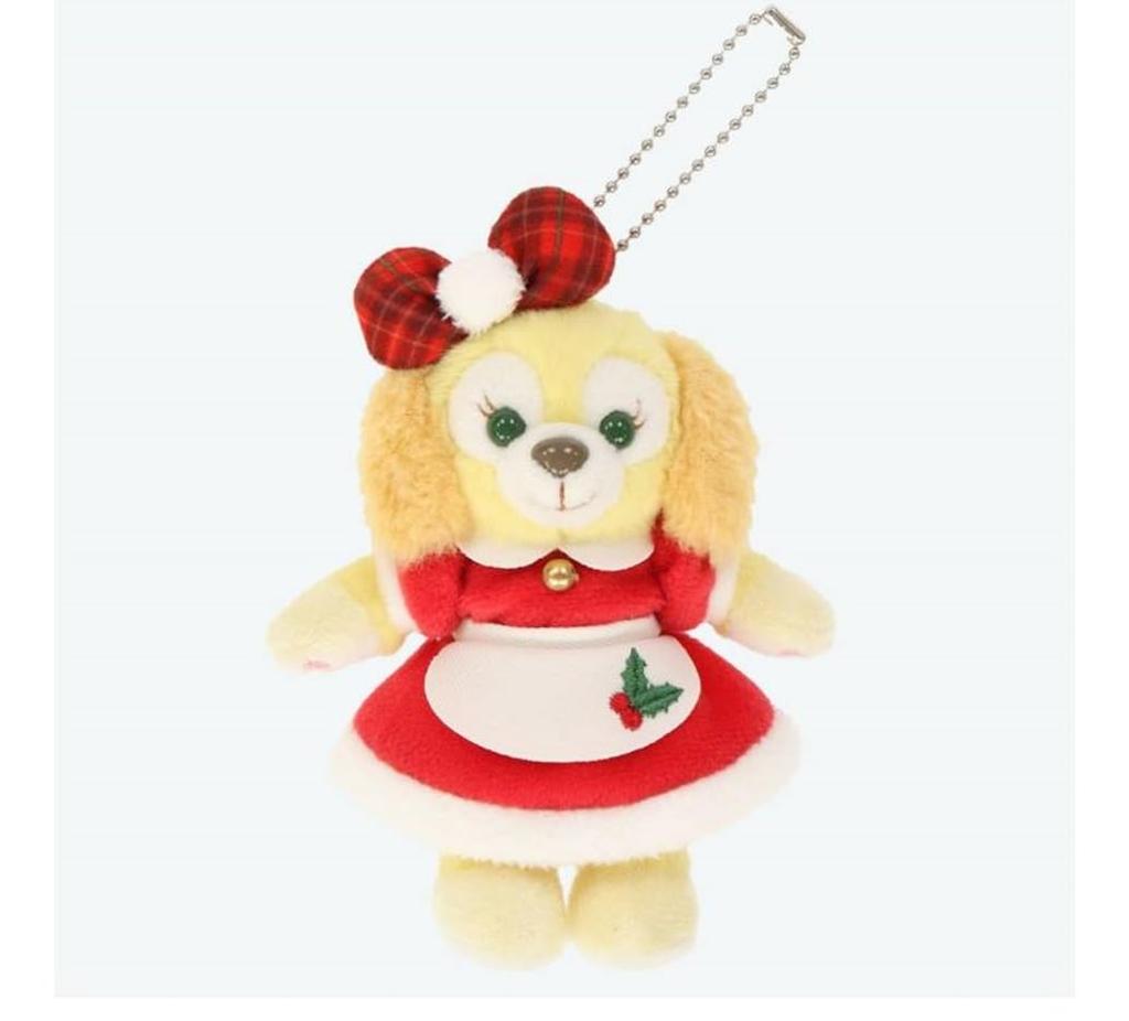 Cookie Ann Plush Badge DisneySea 2024 Christmas Duffy Friends Dancing Snowflakes Cookie Ann [Tokyo Exclusive] &