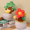 Simulation Potting Succulent Plants Plush Stuffed Toys Doll Creative Potted Flowers Pillow Soft Home Bedside Decor Birthday Gift