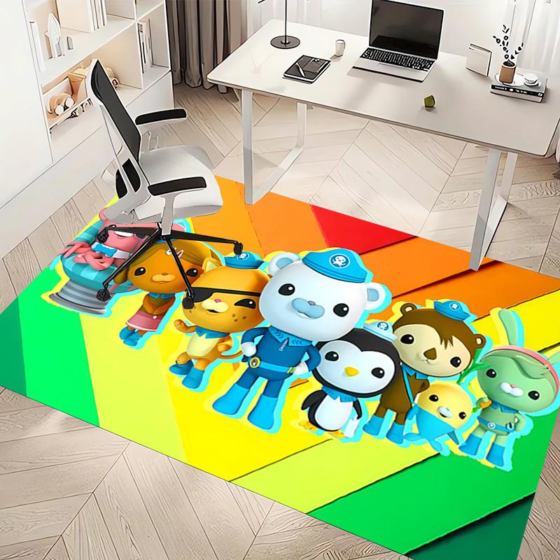 1pc The Octonauts2 Print Area Rug - Soft, Washable Non-Slip Indoor Mat, Living Room, Home Office Decorative Rug,Office Decorative