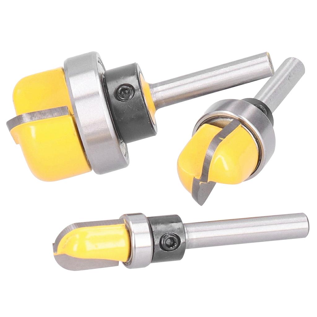 3pcs 6mm Shank Router Bit High Strength Wood Working Milling Cutter Tool Set