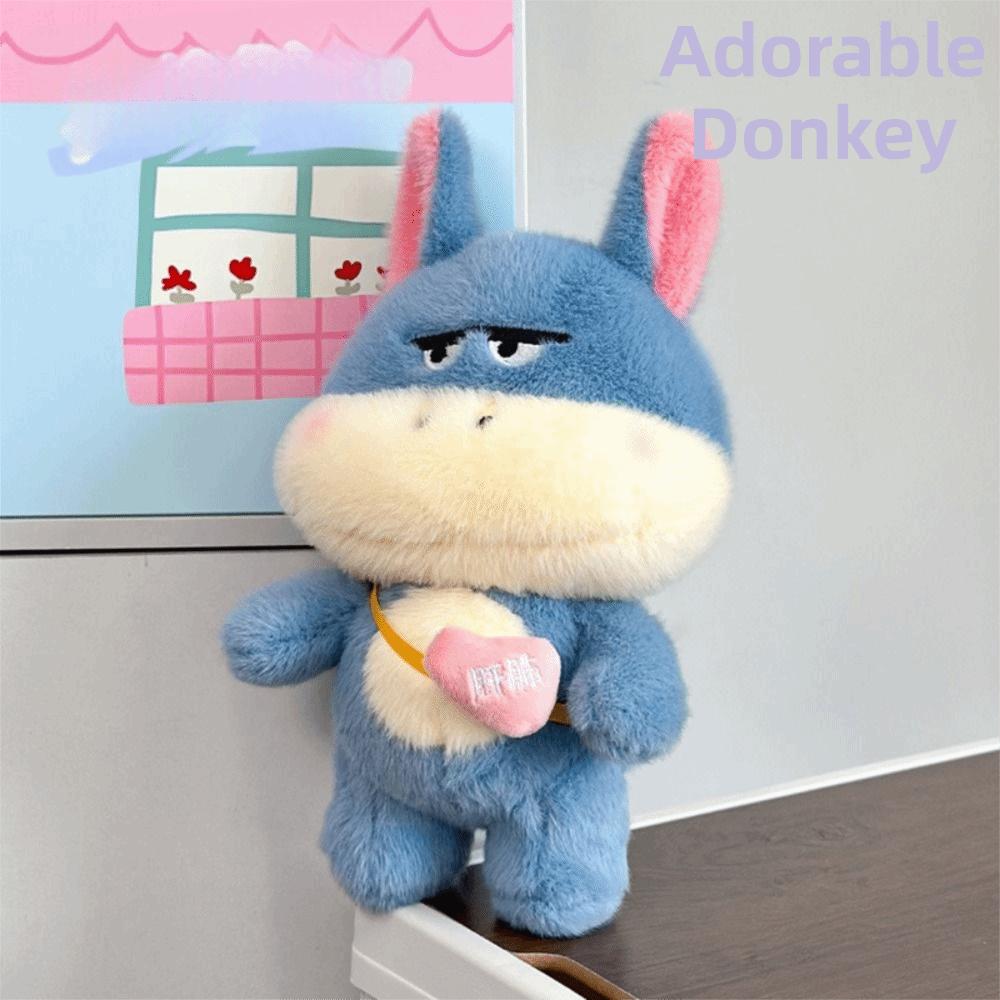 Kawaii Style Donkey Plush Toy Funny Design Cute Plush Toy Popular Cartoon Plush Toy  Birthday Gift
