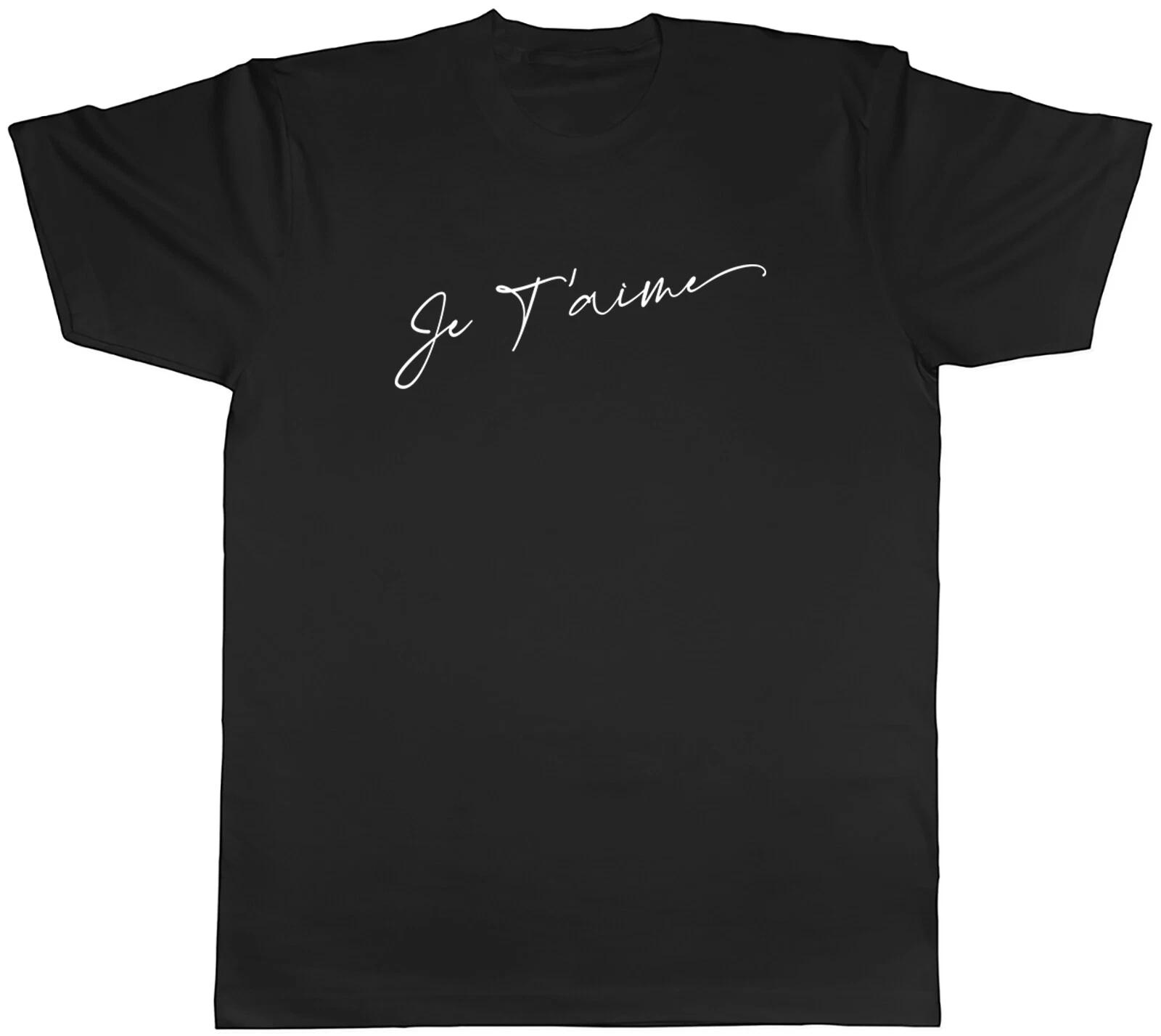 Je T aime  Mens Unisex T-Shirt Tee XS