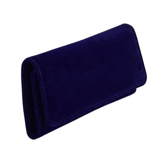 

Фланелевая, устойчивая к царапинам, приятная, удобная в переноске, браслеты, сумка для хранения сережек, органайзер для ювелирных украшений синий