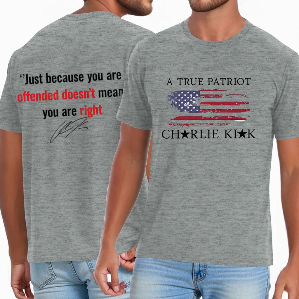 Men's Casual Daily Printed Top Round Neck T-shirt