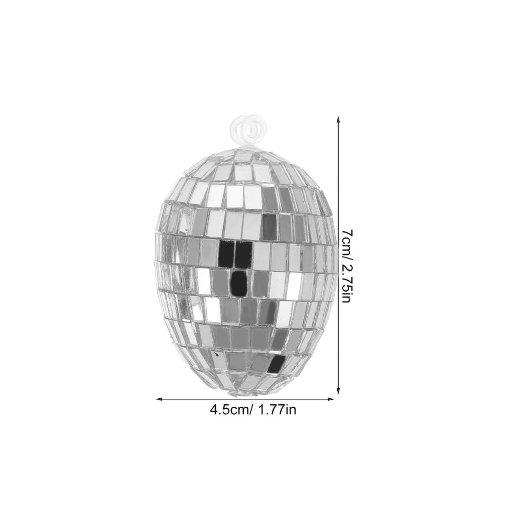 8Pcs Spring Decorative Egg Ornaments Easter Ornaments for Tree Foam Glass Mosaic Hanging Easter Eggs Party Home Decor