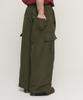 CARGOBROS Heavy Flow Nylon Cargo Wide Pants (Khaki)