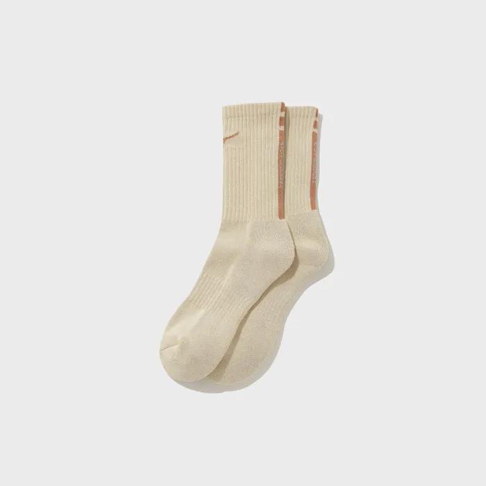 [Covernat ] Reflective Cushioning Socks Beige