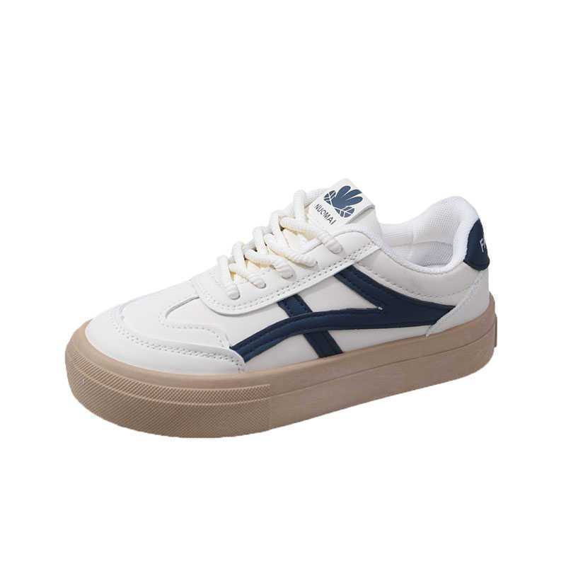 Casual style platform white shoes women's spring 2025 new sports board shoes popular fried street German training shoes ins tide