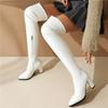 Women's High-heeled Boots, Sexy European and American Style Thick-heeled Knee Boots, Autumn and Winter New Large-size Boots