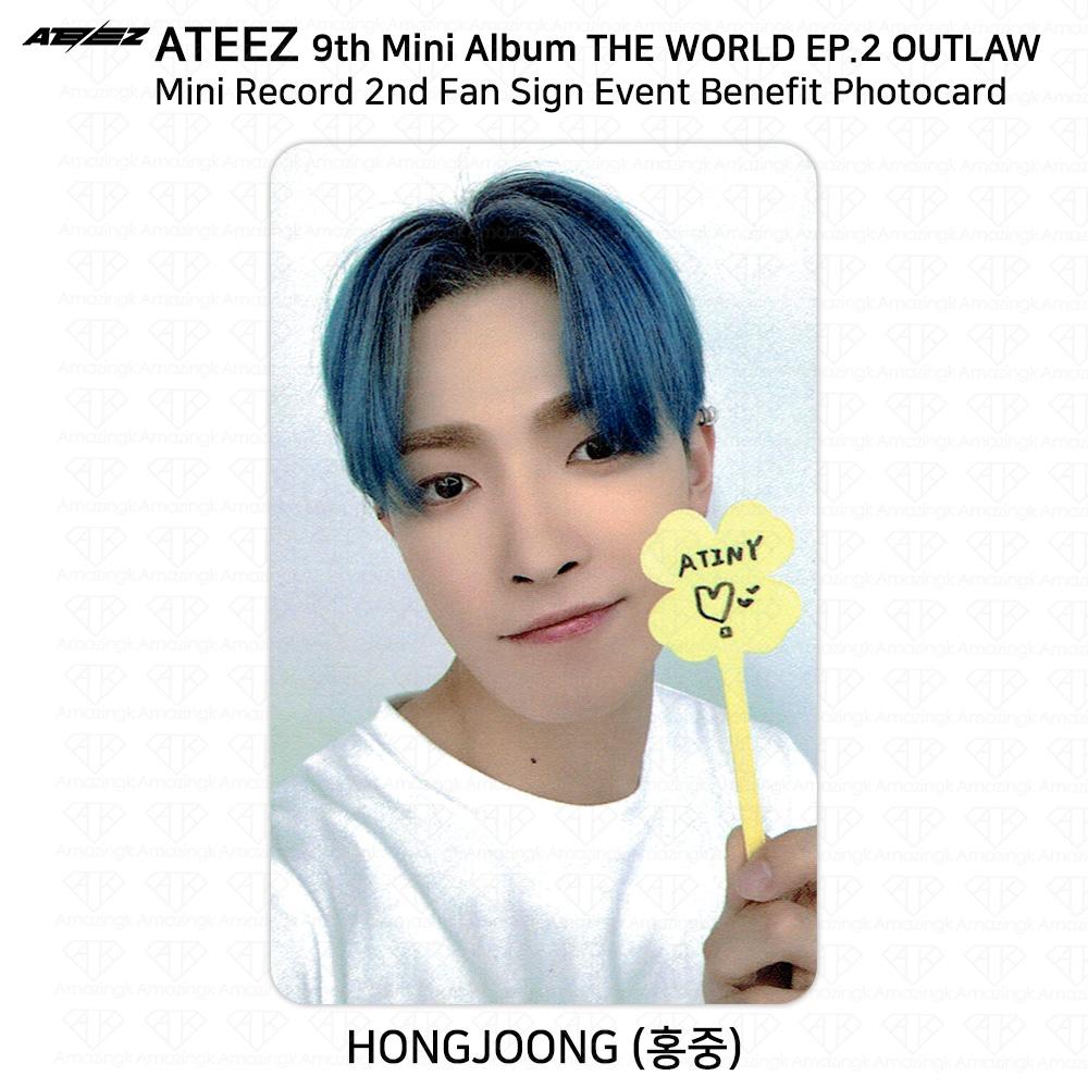 ATEEZ THE WORLD EP.2 OUTLAW Fan Sign Event Benefit Photocard Minirecord Everline